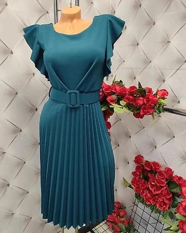 Ženska elegantna haljina sa pojasom i plisiranom suknjom - Kroj na lalafo.rs Ženska elegantna haljina sa pojasom i plisiranom suknjom - Kroj