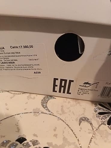 Cipele: GUESS ženske sandale – model FL6 (kolor AQUA) - Elegantne papuče na — 4