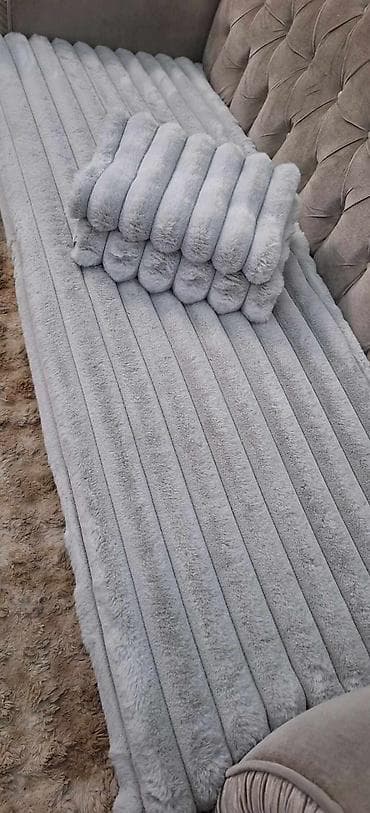 set za kupatilo: Mekani prekrivači za trosed/sofu – set - Tip: dekorativni i zaštitni — 3