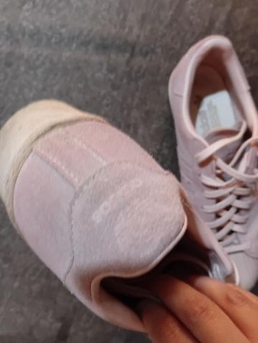 braon kožne cipele ženske: Adidas Superstar ženske patike – model ART CP9946 - Boja: puder/roze — 10