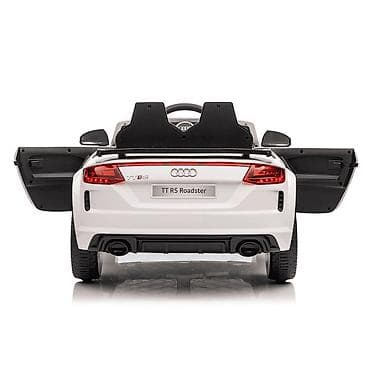 čizme martinke original: Audi TT RS – Licencirani dečiji automobil na akumulator, beli (12V) — 5