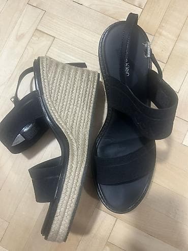 zara zenske sandale: Calvin Klein ženske sandale na punu petu (espadrile) - Model: HWEG — 3