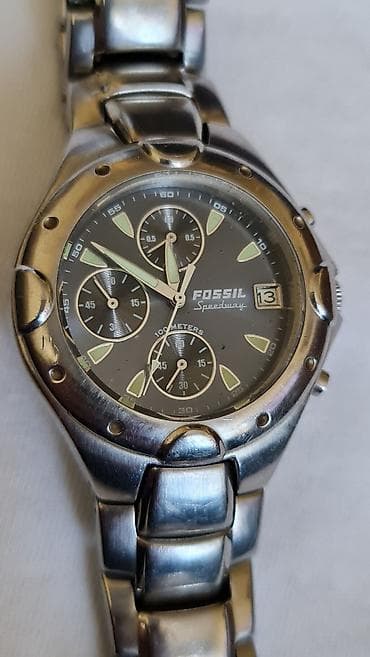 satovi krusevac: Fossil Speedway hronografski muški ručni sat - Kućište i narukvica od — 1