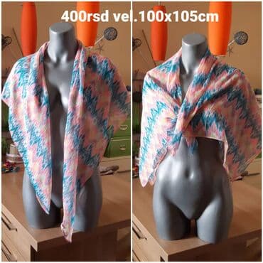 lepeza ps: Set modernih ženskih ešarpi/šalova – različiti modeli i dimenzije: - — 4
