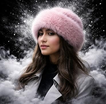 odelo vilenjaka: Ženska kapa-šubara u stilu mongolske kape od veštačkog krzna — 9