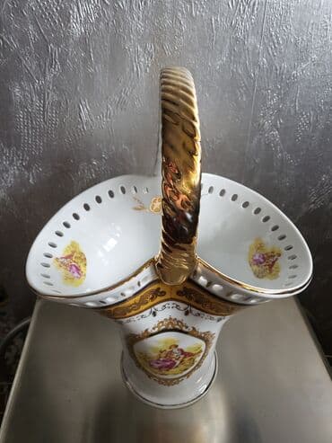 pepco korpa za voce: Vaza,korpa nova vintaz Lordshade porcelan. Perfektan profesionalni — 6