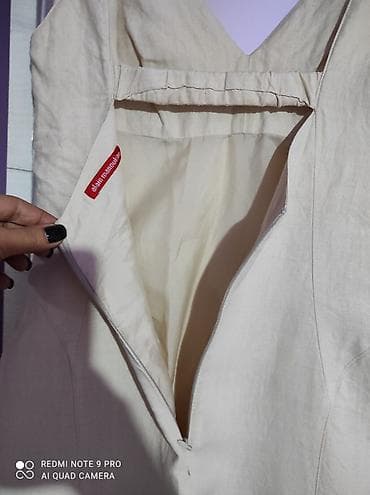 gleznjace sa stiklom: Lanena haljinica velicina S Duzina 110 Poluobim od pazuha do pazuha 39 — 4