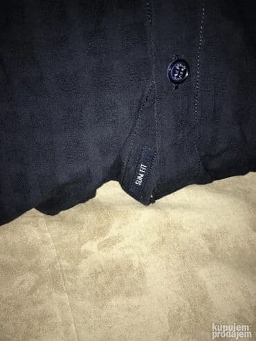 Ski clothing: Shirt Long sleeves, L, Giorgio Armani, color - Blue, Cotton — 4