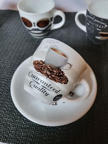 Kuhinjska oprema: Solje nove,vintaz za kafu. Pakovanje solja za kafu,porcelanske sa — 10