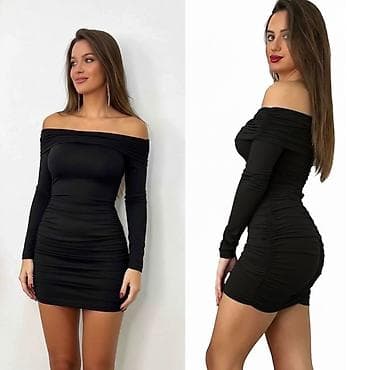 roze odelo: ✅Ženska mini haljina – model s dugim rukavima
✅2300 din 
Xs s m — 2