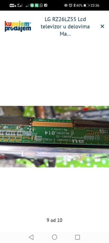 TV i video: LG RZ26LZ55 – LCD televizor za delove LG 37G2000 U delovima — 9