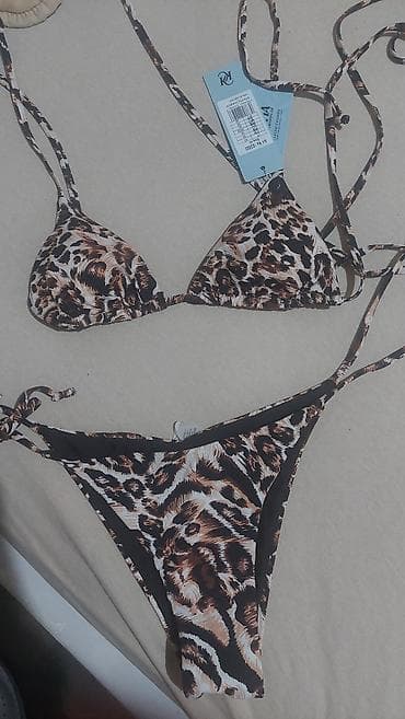 Ženski bikinij komplet sa animal printom (leopard). - Gornji deo — 1