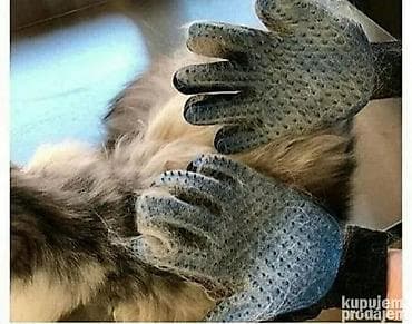 mačke iz bačke: True Touch petoprsta rukavica za uklanjanje otpale dlake (deshedding — 3