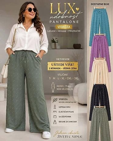 stradivarius teksas kosulje: Viskozne pantalone
2 kom. 2700 vmr — 1