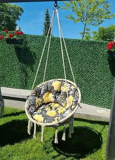 vitapur cebe: Fa, Jastuk za viseću ljuljašku – okrugli, duboko punjen i prošiven — 10