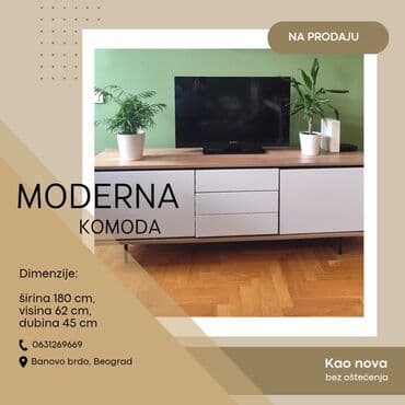 kreveti na sprat za devojčice: Na prodaju komoda u kombinaciji bele boje i dekora hrasta. Komad je u — 1