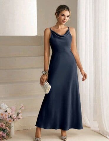 c a haljine 2022: S (EU 36), color - Blue, Evening, With the straps — 1