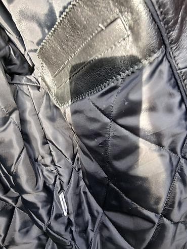 kvl jakne: Muška kožna jakna, crna, veličina 50 - Materijal: prirodna koža — 3