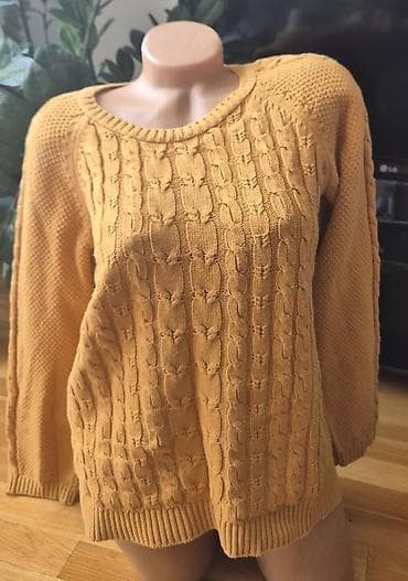 kasmir dzemper: Stradivarius pleteni džemper L - Model: ženski džemper sa okruglim — 1