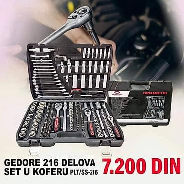 GEDORE set gedora i alata – 216 delova u čvrstom koferu (model