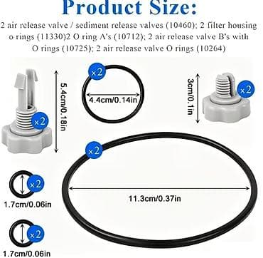 cene wc solje: Set zaptivki za Intex filter pumpu – 12 delova ✅ Novo, nekorišćeno ✅ — 2