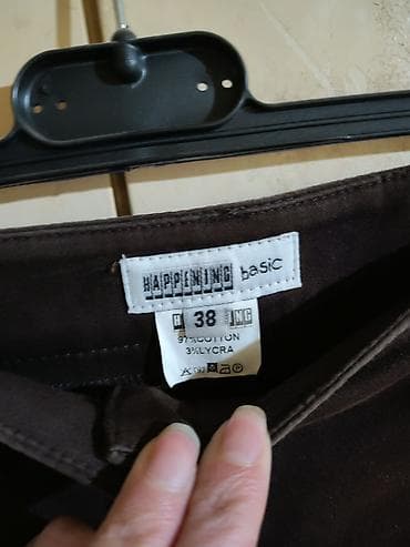 Suknje: Smeđa suknja – HAPPENING basic - Model: uska pencil/pravolinijska — 2