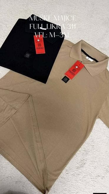 Muške majice sa kragnom Full likra m, l, xl, 2xl, 3xl 2500 din. Vrh
