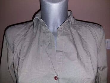 Košulje: Benetton, M, Jednobojni, bоја - Maslinasto zelena — 3