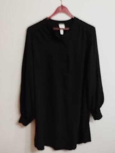 haljine sa 3d čipkom: H&M L (EU 40), color - Black, Long sleeves — 2