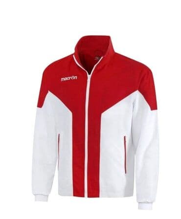 nike jakna crna: ﻿﻿Macron full zip microfiber track jacket Crna vel. L Crvena vel. M — 2