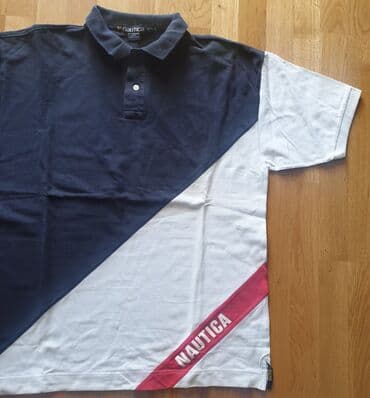 aplikator za sociva cena: Nautica teget bela majica sa crvenim detaljima XL za muškarce. 3 jedva — 2