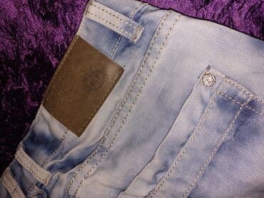 kompleti prsluk i pantalone: Justng teksas farke vel.32 L Odlicne muske farmerice Justng u — 3