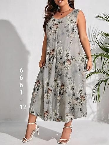 bez kais: 💫Ženska letnja haljina bez rukava – cvetni print
✅1850 din 
Xxl — 2