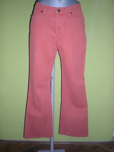 svecane pantalone i tunike: FARMERKE BIAGGINI Tegljive, blago zvonaste farmerke cigla boje — 3