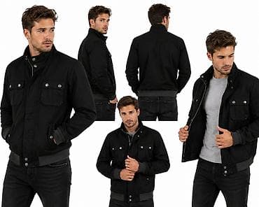 parajumpers jakne: Muška crna jakna – moderan, funkcionalan dizajn - Kroj: kraća — 1