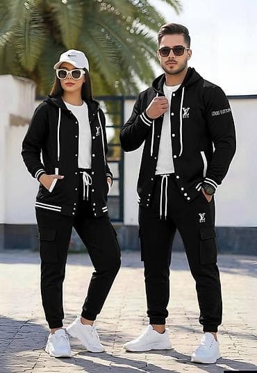 duks vel l: Komplet, Louis Vuitton, bоја - Crna, Pamuk — 1