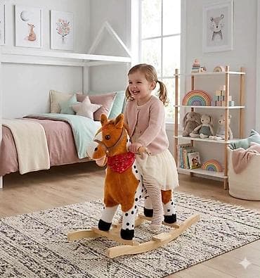deciji tepih: 🐴🦄✨ NOVO – Plišani Konjić Klackalica sa Muzikom! ✨🐴🦄 🎠 Poklon koji će — 9