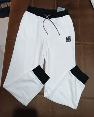 Sweatpants, M, Puma, color - White, Cotton — 9
