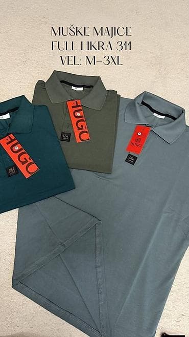 Muške majice sa kragnom Full likra m, l, xl, 2xl, 3xl 2300 Vrh