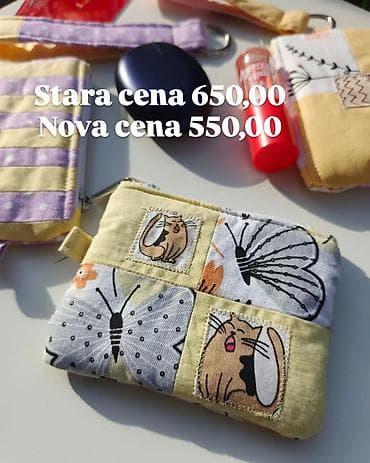 manual torbe cena: Ručno šiveni mini-neseseri/novčanici sa rajsferšlusom - „mačkasti“ — 5