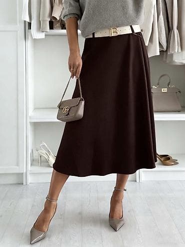 njujorker suknje: 💫Satenasta midi suknja A‑kroja
✅2200 din — 8