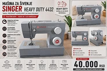 iphone 16 pro max kopija cena: 🔥 SINGER HEAVY DUTY 4432 – PRAKTIČNO NOVA 🔥 Prodajem Singer Heavy — 1
