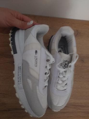 air max tn patike: Lacoste ženske patike – bele/ekru nijanse, model sa retro running — 2