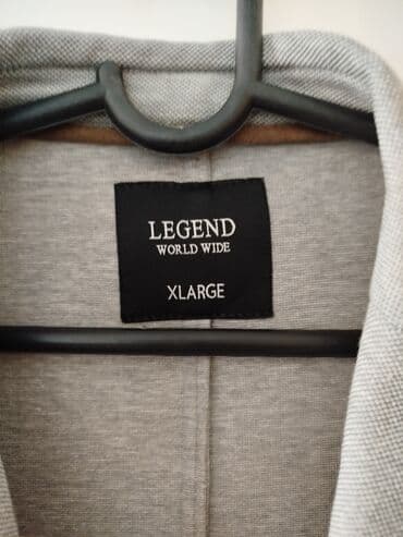 Kaputi i mantili: Sivi muški sako Legend World Wide, veličina XL.Nošen je svega par — 2