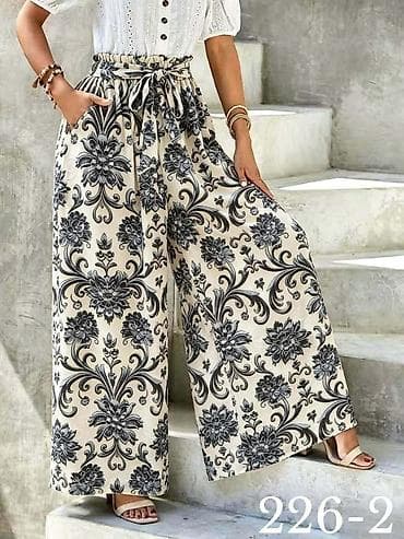 bermude 320: Pantalone za punije dame – model 226-2 - Kroj: široke nogavice — 3