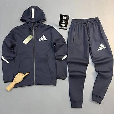 Men's Clothing: Set, S, Adidas, color - White, Cotton — 3