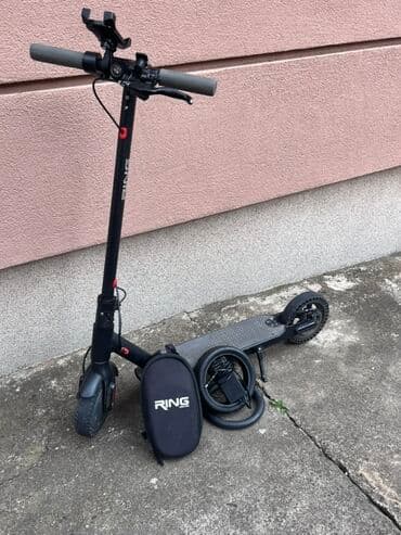 Trotineti, skejtbordovi i hoverbordovi: Ring električni trotinet crne boje sa preklopnim dizajnom, idealan za — 2