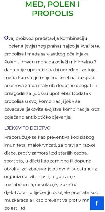 med na veliko: Domaci med polen,propolis 700 grama 1400 din — 2