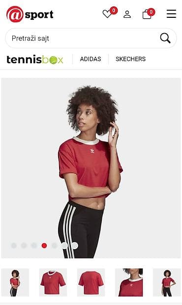 guess torbice cena: Ženska majica adidas CROP TOP - Kroj: kratka (crop), ravnog pada — 6