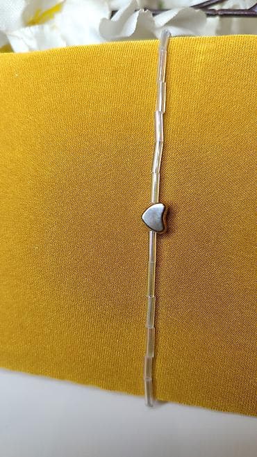 srebro narukvice: Tanka elegantna narukvica sa sitnim cevčastim perlama u — 4